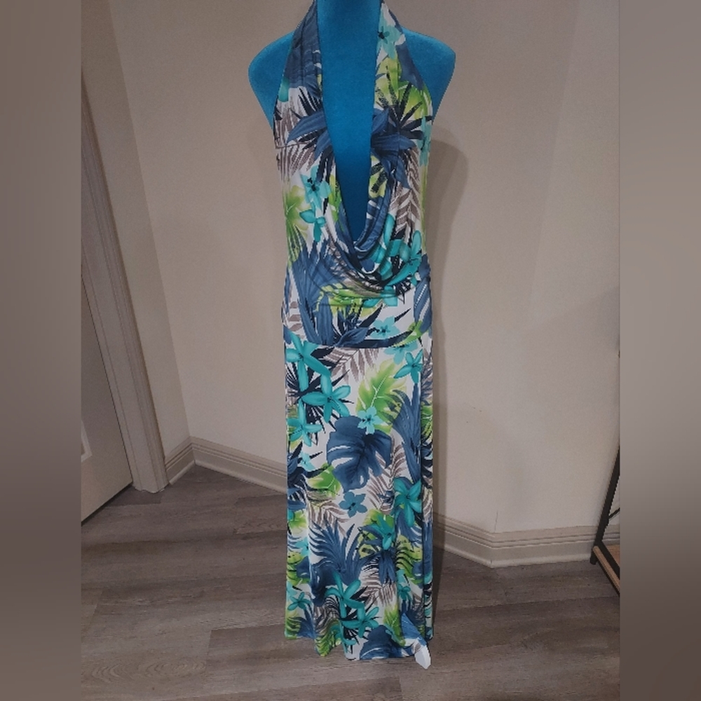 Tropical maxi dress